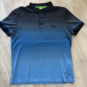 Boss Blue Polo Shirt Casual Sporty Style